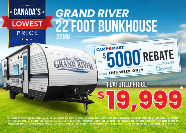2024 Grand River 22MB BUNKHOUSE in Travel Trailers & Campers in Sudbury