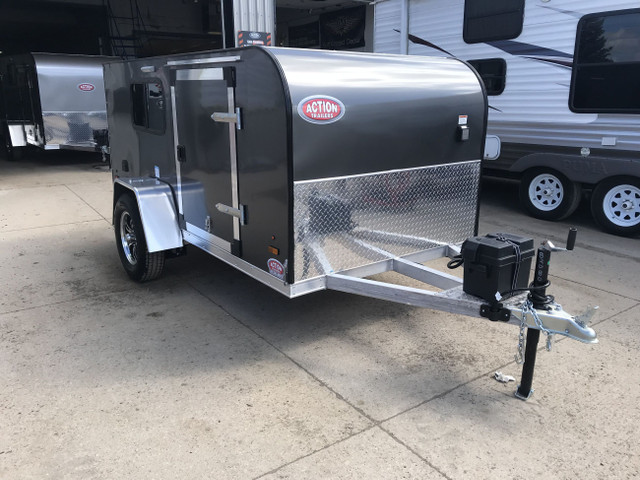 2022 ALUMINUM 5′ X10′ MINI TRAVEL/SLEEPER TRAILER W/HEATER in Travel Trailers & Campers in London - Image 2