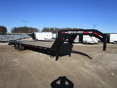SALE!! REGULAR PRICE $24,953 NOW ONLY $22,945!! RawMaxx FDX Tandem Axle Steel Gooseneck Trailer 20,0...