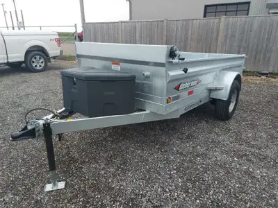 Upgraded 5200BS Axles with Brakes 5x10x16 Side Low Profile Dump Trailer Hot Dipped Galvanized Traile...