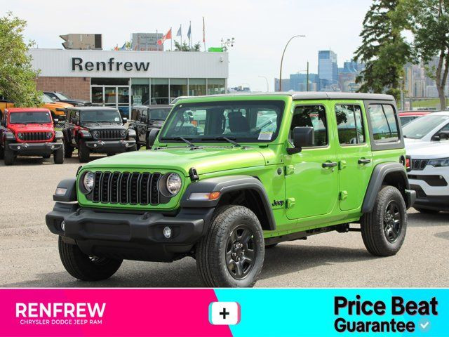 2025 Jeep Wrangler Sport 4x4, Turbo, Trailer Tow, 12 Inch Screen in Cars & Trucks in Calgary