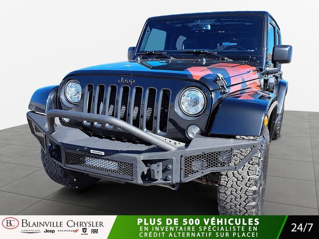 2017 Jeep Wrangler UNLIMITED 4X4 MARCHEPIEDS 2 TOITS RIGIDE ET S in Cars & Trucks in Laval / North Shore - Image 3