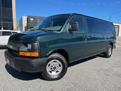 4 PASSENGER VANS TO CHOOSE FROM!! CERTIFICATION INCLUDED!! 12-15 PASSENGER EXTENDED VAN!! 6.0L V8!!...