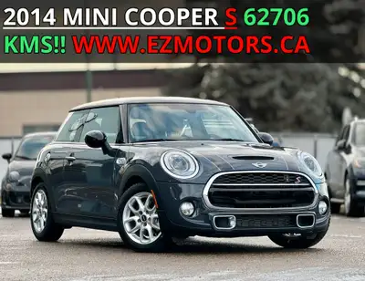 2014 MINI Cooper Hardtop S/ONE OWNER/ONLY 62706 KMS!!CERTIFIED!