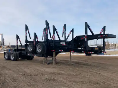 2013 Superior Super B Log Trailer / 64 ft Overall Length Air Ride Suspension Aluminum Wheels 11R22.5...