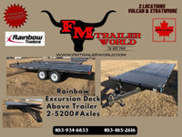 2024 Rainbow Trailers 18ft Excursion Deck Above 2x5200 lb Axles