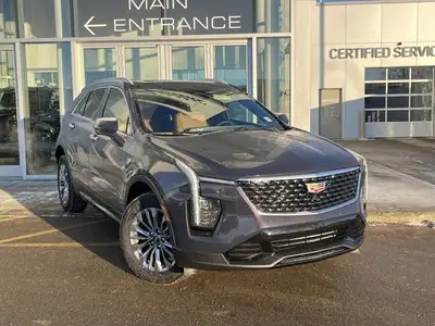 Introducing the New 2025 Cadillac XT4 Premium Luxury AWD, a sleek and sophisticated SUV in MIdnight...