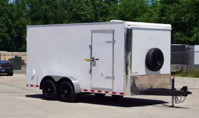 Miska Tradesman Pro Grade Enclosed Trailers - Designed & Warrantied for Commercial Use 7'x14' Trades...