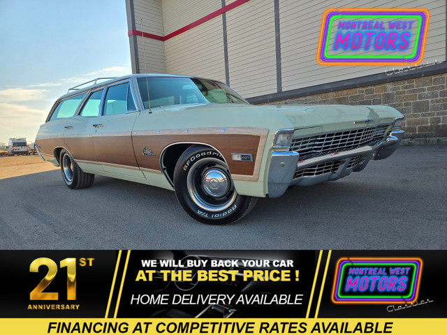 1968 Chevrolet CAPRICE WAGON / 4 Speed Manual / 427ci !!! 7.0L B in Classic Cars in City of Toronto - Image 2