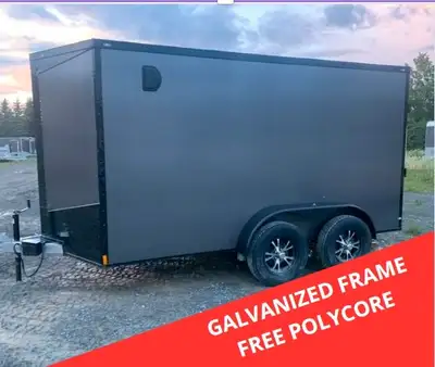 sell cargo trailer enclosed trailer remorque trailer fermé no- galvanize + also some utility galvani...