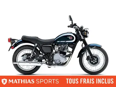 Concessionnaire des véhicules neufs et d'occasion. Cruiser KAWASAKI W230 2025 Alors que la gamme Kaw...