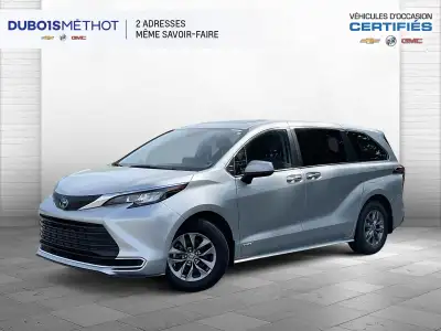 TOYOTA SIENNA XLE A TRACTION INTEGRALE AVEC MOTEUR 4 CYL. 2.5L HYBRIDE ULTRA ECONOMIQUE AVEC SEULEME...