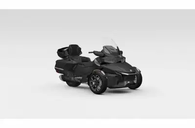 NEW 2023 Can-Am RT in carbon black/platinum edition. This 2-up touring model features the Rotax 1330...