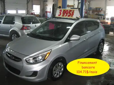 Hyundai Accent GL 2016 automatique, air climatisé, groupe électrique, régulateur de vitesse, lecteur...