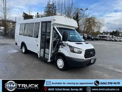 2016 Ford Transit T-350 HD - 13 Passenger Bus - Girardin CT-Series - Rear Storage - 3.7L V6 - No Acc...