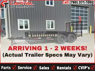 Perfect Utility Trailer for: ATVs; Riding Lawn Mowers; Small Tractors; Equipment Alberta Made 4' Ram...