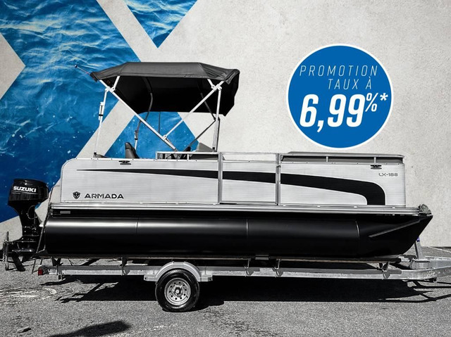 2023 Armada Ponton Eco ELX-188 Moteur 50 HP Suzuki LIMITED in Powerboats & Motorboats in Laval / North Shore