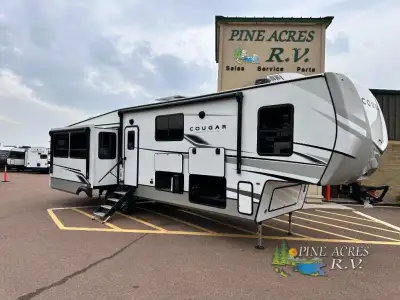 Keystone Cougar fifth wheel 360MBI highlights: Middle Bunks / Office / / Bonus Room Plus a Loft Area...