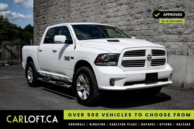 2017 Ram 1500 Sport • SUNROOF • COOLED LEATHER • FOG LAMPS in Cars & Trucks in Kingston