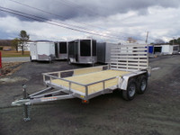 2023 QSA ALUMINUM 82X12' TANDEM AXLE UTILITY TRAILERS