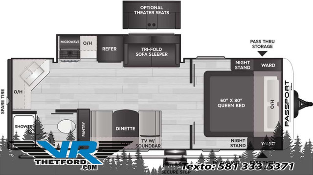 2024 KEYSTONE Passport SL 229RK in Travel Trailers & Campers in Thetford Mines