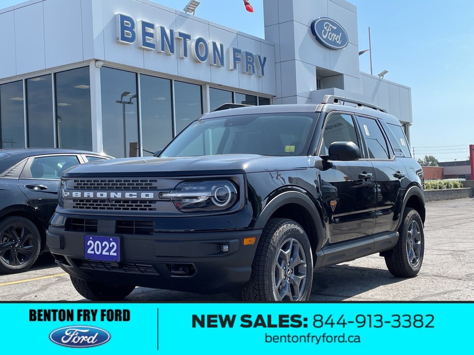  2022 Ford Bronco Sport Badlands 2.0L ECOBOOST ENGINE 400A PACKAGE CO-PILOT 360 LEATHER SEATING PREM