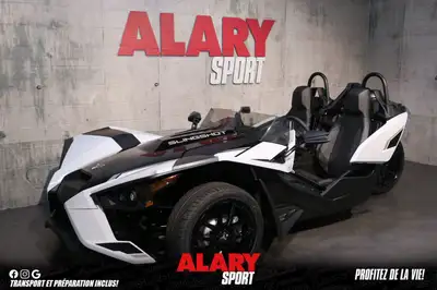 Ce POLARIS SLINGSHOT SLR AUTODRIVE 2024 est disponible DÈS MAINTENANT! Contactez-nous au 450-420-270...