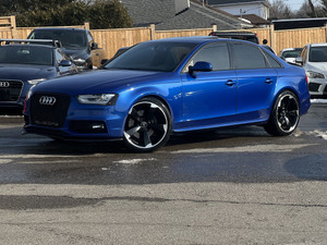 2015 Audi S4 Technik / Sepang Blue / Black Optic / CleanCarfax