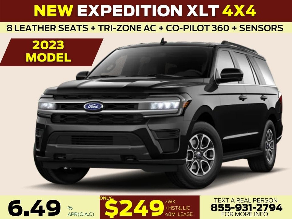  2023 Ford Expedition XLT 4X4| leather | 8 seats| co-pilot 360| nav | remote start