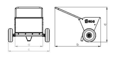 Walk behind sidewalk salt and sand spreader. Ground driven. 61L capacity. 600mm spread width.Weight...
