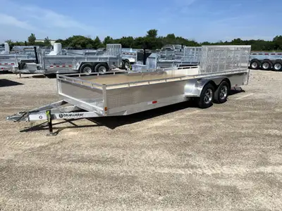 Canadian Mennonite Built Tandem Axle Aluminum Utility Trailer is $6,860.00 ! Ord: E1438-3597 - Ser:...
