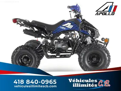 2023 Apollo VRX 125 FINANCEMENT BANCAIRE DISPONIBLE VRX 125 VTT a essence pour enfants . Le quad Apo...