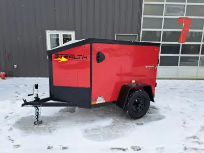 DELIVERY IN CALGARY & SURROUNDING AREAS AVAILABLE. Stealth Titan Series 2025, 4FT x 6FT Enclosed Car...