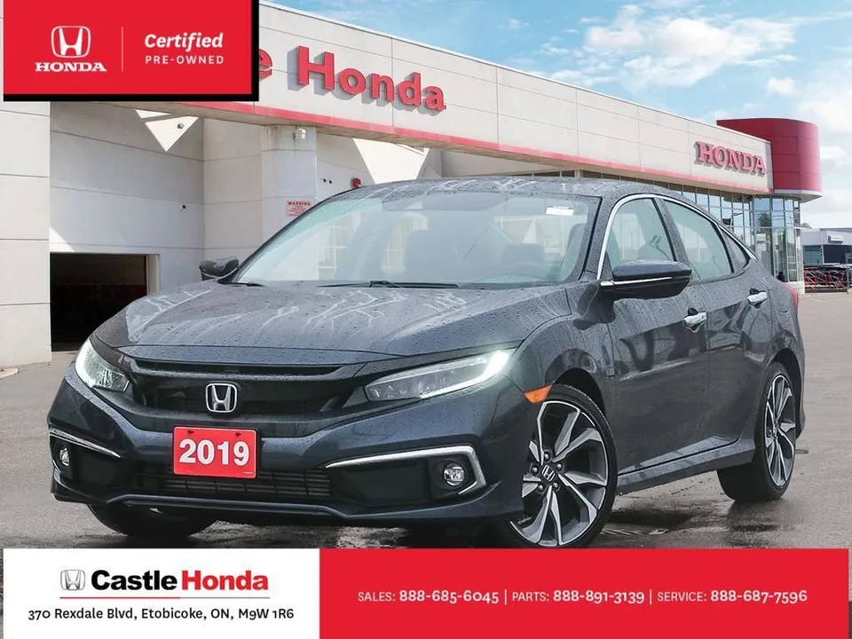 2019 Honda Civic Sedan Touring | Fully Loaded | Leather Seats |