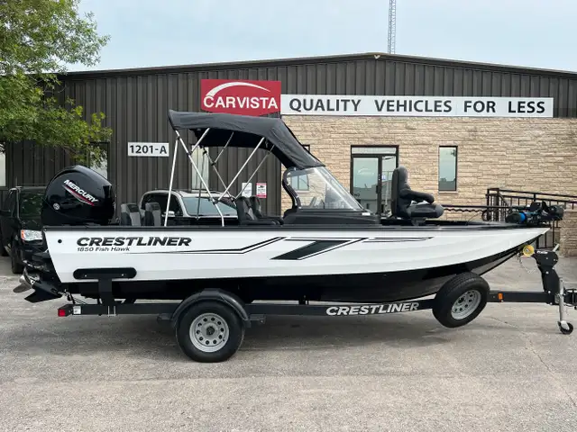 2022 Crestliner 1850 Fish Hawk 150HP MERC/TRAILER INC - 43 HRS in Powerboats & Motorboats in Winnipeg - Image 14