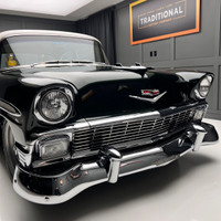 Check out this perfect 1956 Chevrolet Bel Air two door post restomod! This car is stunning! This is... (image 3)