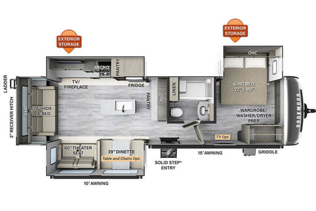 2023 Forest River Rockwood Signature 8337RL in Travel Trailers & Campers in Winnipeg - Image 3