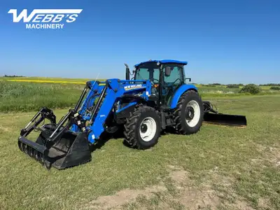 2014 NEW HOLLAND T4.95A LOADER TRACTOR 626 Hrs, Loader, Grapple, 98HP, 4WD, Power Shuttle, **Additio...
