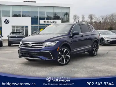 New Price! Atlantic Blue Metallic 2024 Volkswagen Tiguan Highline 4Motion | Apple CarPlay | Android...