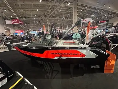 2025 Princecraft Sport 175 Mercury 150HP Pro XS engine Galvanized single axle trailer 3D Decal packa...