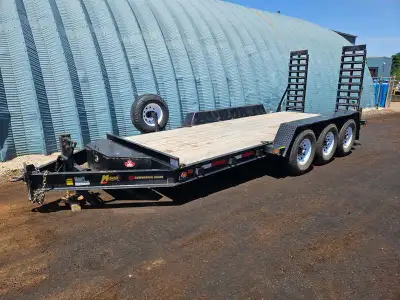 Just arrived on trade - 2022 Miska 10 Ton Lowbed Float Trailer with 80in.x18' Deck and Contractor Pa...