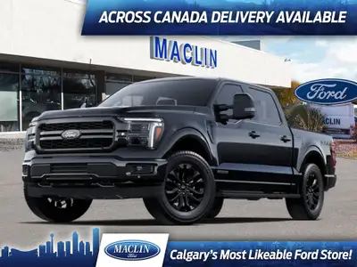 This brand new AGATE BLACK METALLIC 2025 FORD F-150 LARIAT is powered by a 3.5L POWERBOOST HYBRID EN...