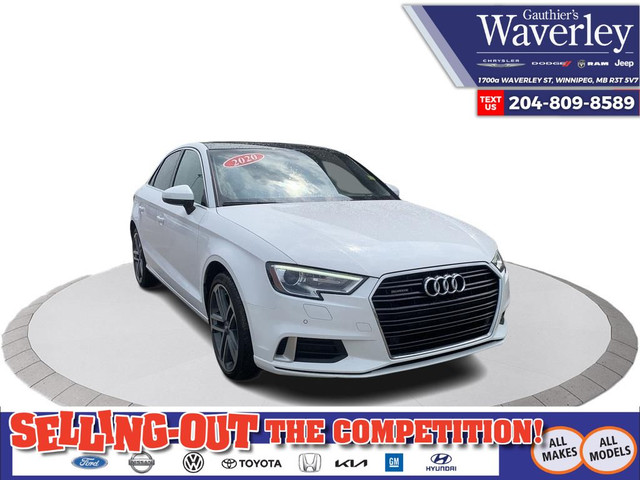 2020 Audi A3 45 Komfort CLEAN CARFAX | AWD | LEATHER | PARKIN... in Cars & Trucks in Winnipeg - Image 2