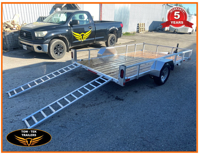 2025-Tow-Tek Aluminum 6 x 12 Utility trailer with drop in Ramps! in Cargo & Utility Trailers in Mississauga / Peel Region - Image 4
