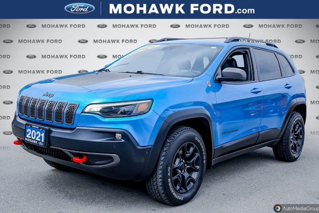 2021 Jeep Cherokee Trailhawk Elite 1 OWNER/4X4/NAV/SUNROOF/LANEK in Cars & Trucks in Hamilton - Image 3