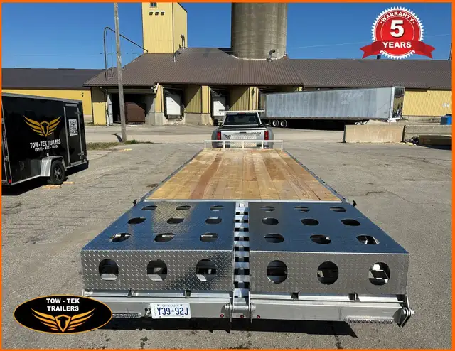 2024-Tow Tek 25' Aluminum deck Over/Flat bed 14K,fold flat ramps in Cargo & Utility Trailers in Mississauga / Peel Region - Image 7