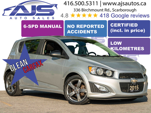 2015 CHEVROLET SONIC RS TURBO in Cars & Trucks in City of Toronto - Image 2