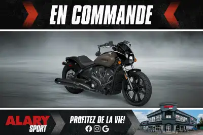 Cette MOTOCYCLETTE INDIAN SCOUT SPORT LIMITED + TECH 2025 est disponible DÈS MAINTENANT! Contactez-n...