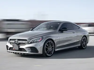 2019 Mercedes Benz C43 AMG Coupe Matt Silver Exterior on Black Interior, comes with Intelligent Driv...