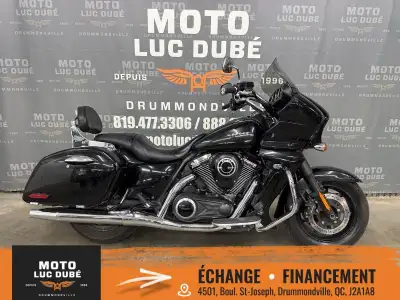 Kawasaki Vulcan 1700 Vaquero 2014 54 467 KM RADIO CRUISE CONTROL DOSSIER PASSAGER PARE-BRISE KLOCK W...